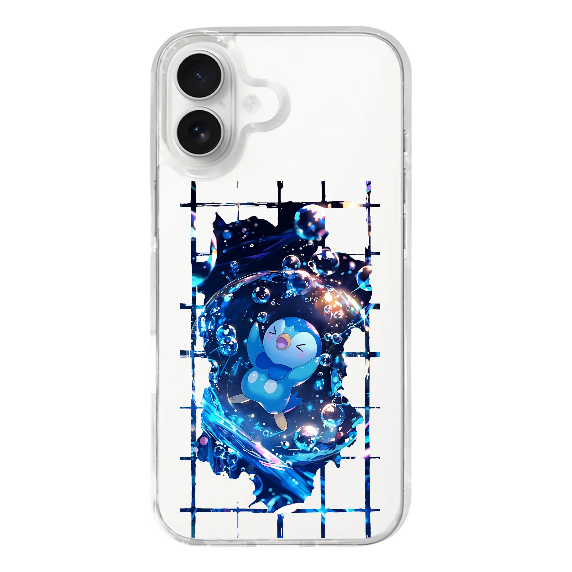 ポケモン グッズ,ポッチャマ - iPhone 17シリーズ 透明スマホケース – 薄型・耐衝撃・精密フィット保護カバー